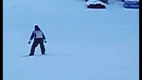 Manu in snowboard a Piancavallo