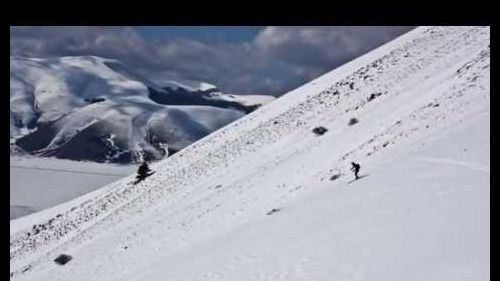 Gopro HD 2 Freeride monti Sibilini: Monte Vettore e Valle Santa.