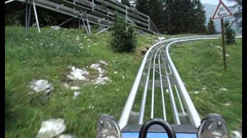 Predazzo, discesa su slittino- Alpine Coaster Gardonè