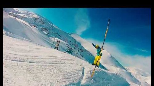 GoPro skiing Les 2 Alpes 2013
