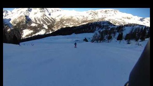 Champoluc skiing Del Lago 1 Jan 2015