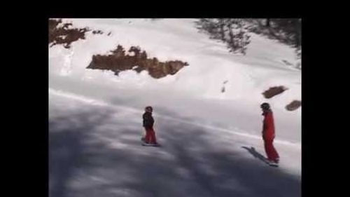 villaggio palumbo simone a scuola di snowboard