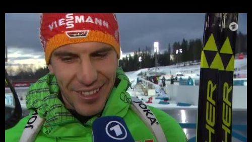Biathlon. Östersund-2015.  arnd peiffer after men's sprint