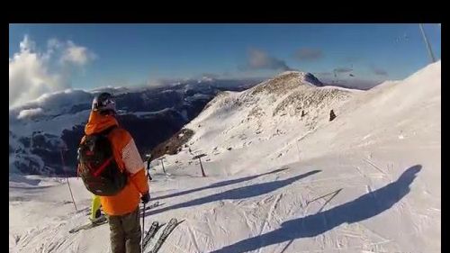 Abetone Val di Luce blacktrack snow sky - breve pista nera