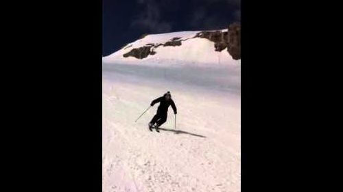 Me skiing in Gstaad Glacier 3000 Switzerland 2011