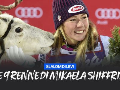 Video Nove vittorie e nove renne: la slitta di Babbo Natale di Micaela Shiffrin è pronta!