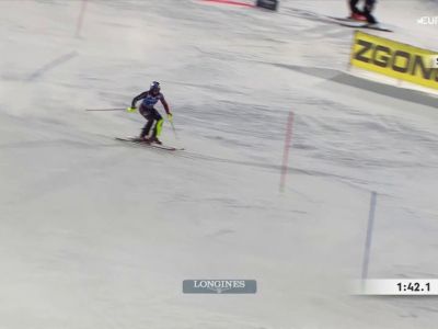 Video Lara Colturi è la prima delle umane in slalom dopo Shiffrin: la sua 2ᵅ manche