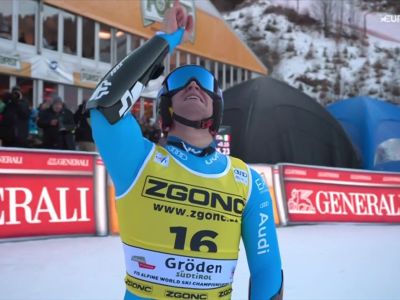 Video VIDEO Giovanni Franzoni, 3° posto in Super G sulla Saslong e la dedica la Matteo Franzoso