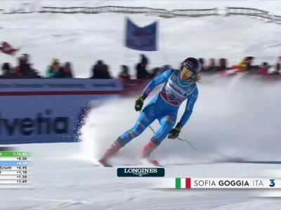 Video Podio per Sofia Goggia, terza anche in Super G di Sankt Moritz, il video