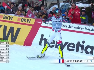 Video Paco Rassat scatenato, vittoria e di nuovo pettorale rosso in slalom: rivivi la manche che vale il trionfo ad Adelboden