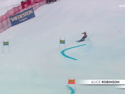 Video Robinson a caccia del bis, in testa dopo la prima manche: la prova della neozelandese