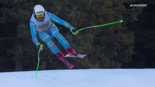 Florian Schieder è 3° in discesa sulla Saslong, il video dalla Val Gardena