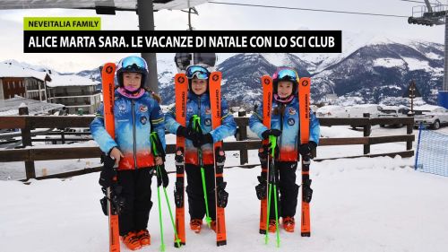 Neveitalia Family: Alice Marta Sara nelle vacanze di Natale si sono iscritte allo Sci Club!