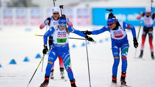 Biathlon: a Ostersund la Staffetta Mista è della Francia. Vittozzi porta l'Italia sul podio