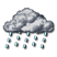 isolated rain