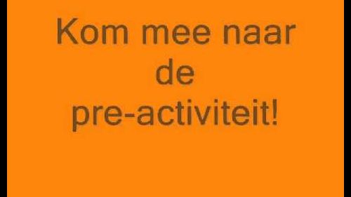 FBMG Wintersport Pre-activiteit