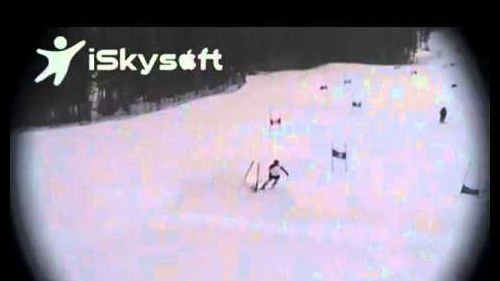 Marc gisin évite de peu un chevreuil en slalom géant