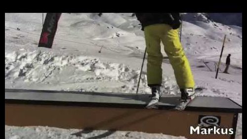 Freestyle skiing in verbier