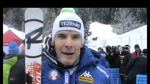 Video - innerhofer nel parterre di garmisch dopo la discesa | fisi official | fisi official