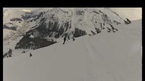 Pow skiing in Lech - GoPro HDHero 2 - Omeshorn front chute