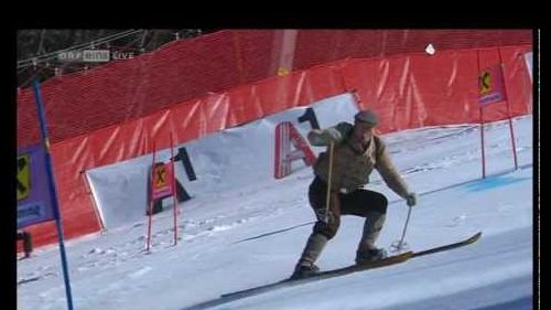 Letzter lauf von didier cuche - alte schier