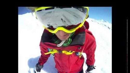 POV Edit in Davos, Switzerland skiing in spring