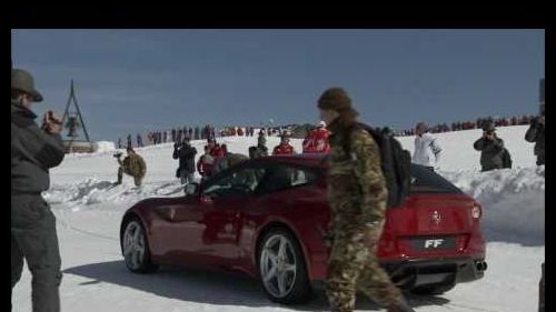Ferrari ff sulle dolomiti