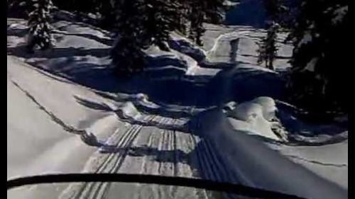 discesa in motoslitta dalle tre cime di lavaredo