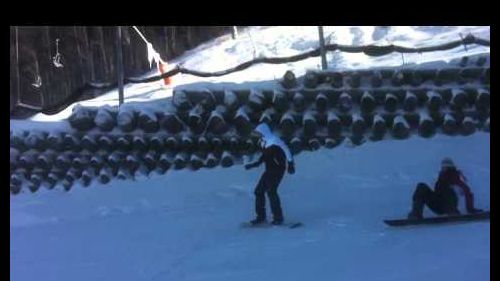 Sullo snowboard!