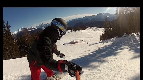 Torgnon Valtournenche GoPro snowboarding