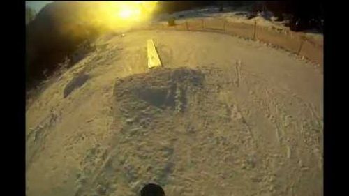 living snow: snowboard park run pov