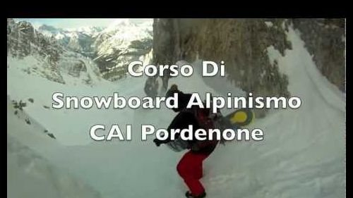 snowboard alpinismo in forcella neve (Misurina)
