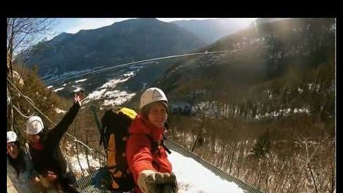 Bovec Zipline in Winter with Snowshoeing