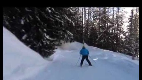 John & Meg skiing Courmayeur