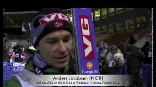 Fiemme 2013 - anders jacobsen - bronze medal on the hs134 of predazzo