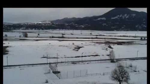 5 minutes snowboarding!