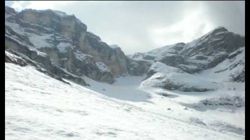 Tofana Terza, Valon della Ola,  Canalon Formenton. Sci alpinismo etremo. Cortina d'Ampezzo