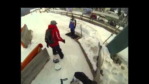 My first snowboarding ever - selva val gardena 2013