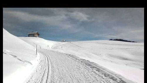 Salita sulla neve/snow in mtb verso la Malga di Nemes Sesto/Moso Val Pusteria