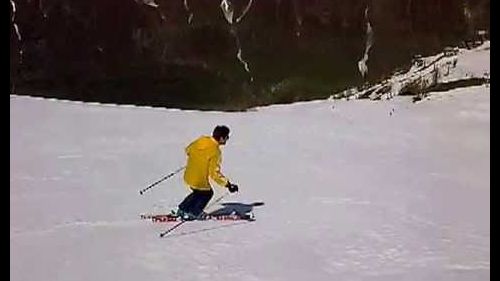 Luigi Neirotti late season skiing in Prali