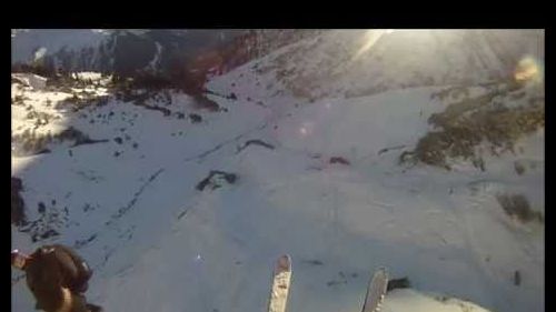 Speedriding from the Kapall at St Anton am Arlberg