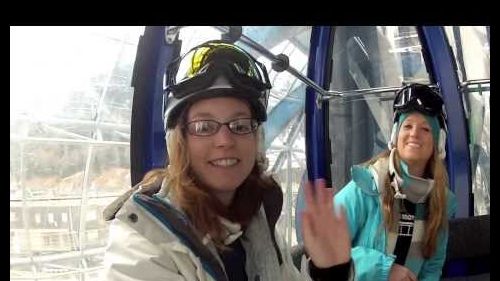 Snowboarding st. anton, austria