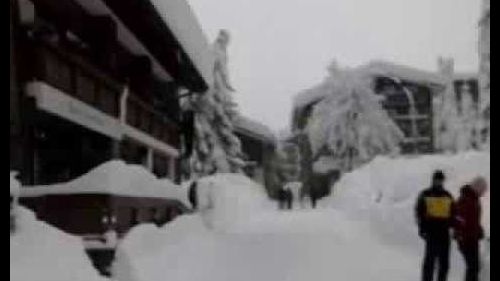Tempesta di neve di natale Madesimo (so) 1 metro e mezzo (nevicata del 24-25-26 dicembre 2013)
