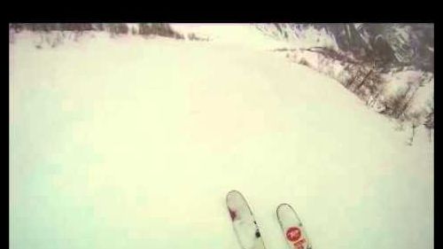 My couloir-Ekaterina Korovina in Courmayeur Mont Blanc