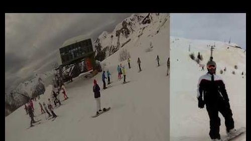 GoPro - Foppolo - Discesa Snowboard (Split Screen)