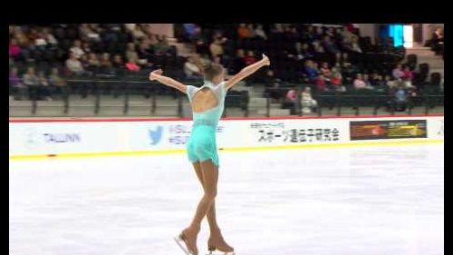 Isu 2014 jr grand prix tallinn ladies free skate maria sotskova rus