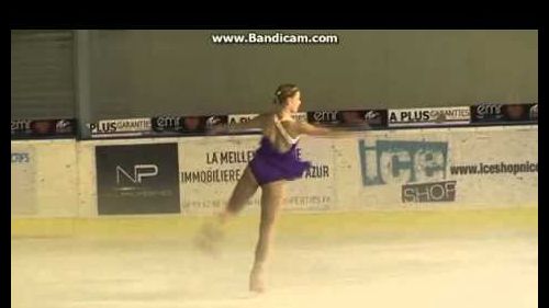 Laurine lecavalier - coupe de nice 2014 - short program