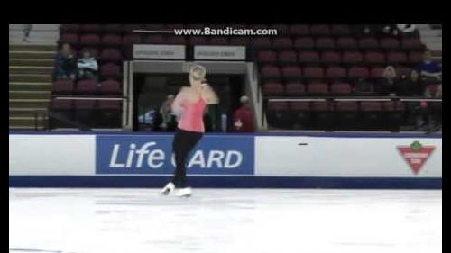 Ashley wagner - skate canada 2014 - practice (short program)