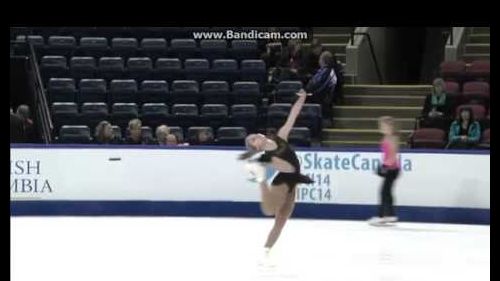 Alaine chartrand - skate canada 2014, kelowna - practice (short program)