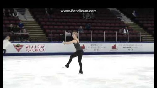Courtney hicks - skate canada 2014, kelowna - practice (free program)